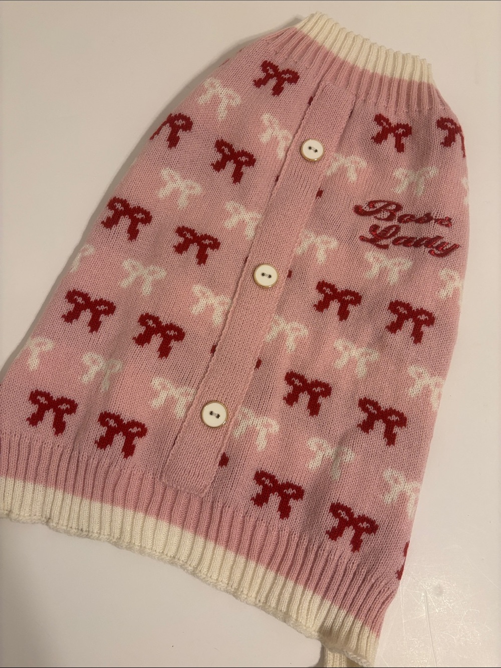 Boss Lady Knit Dog Sweater - M